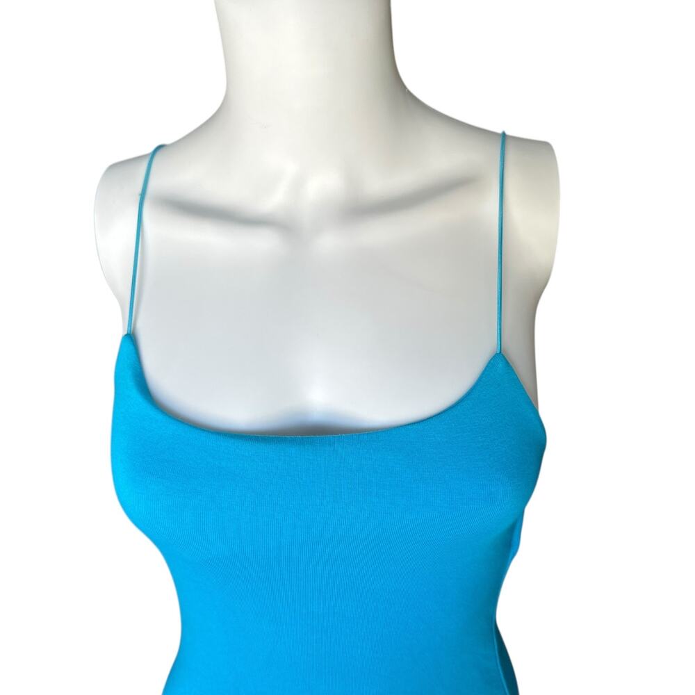 Zara medium mini bodycon dress medium sleeveless vibrant cobalt electric blue - Picture 8 of 9